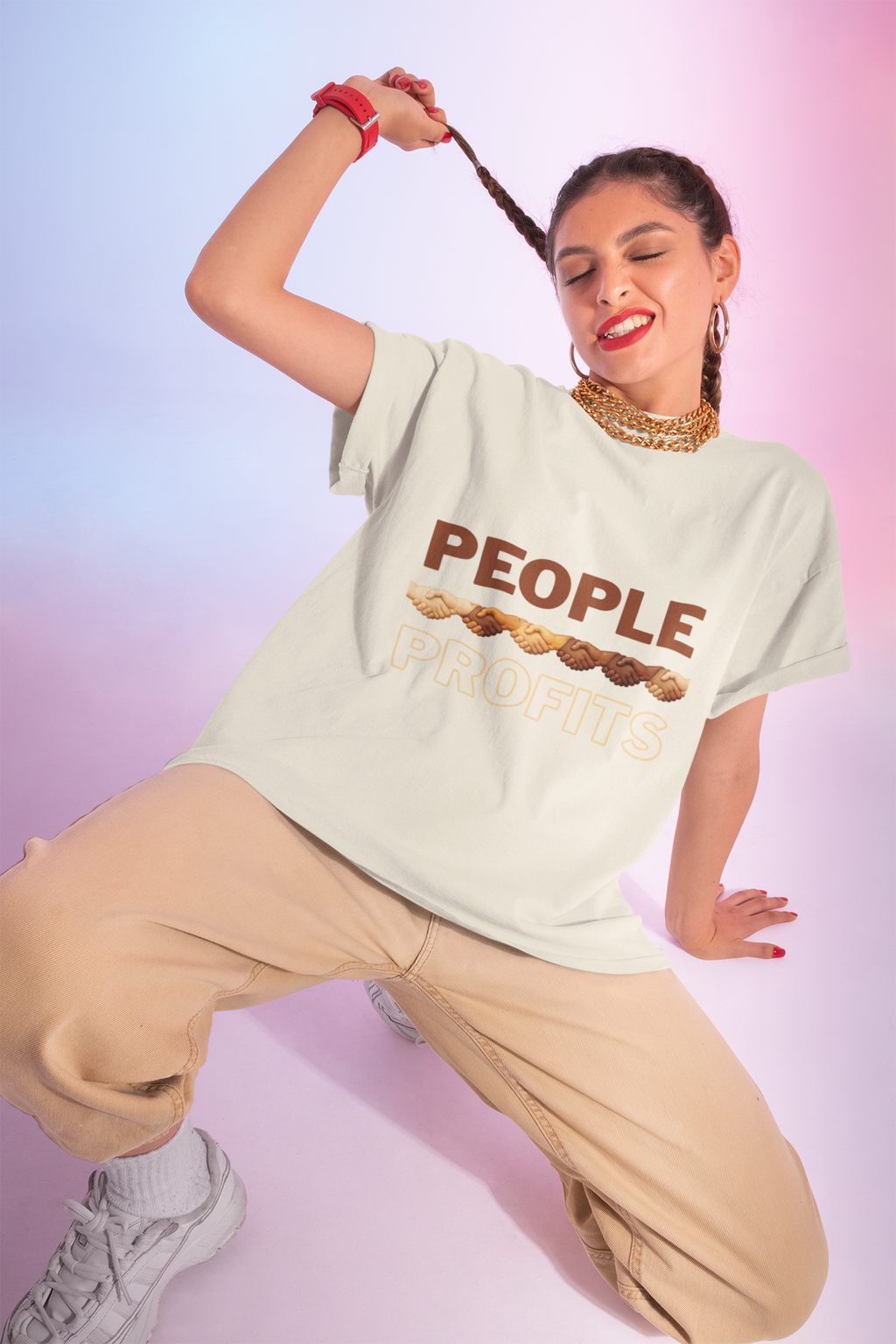 People Over Profits - Oversized Tee
