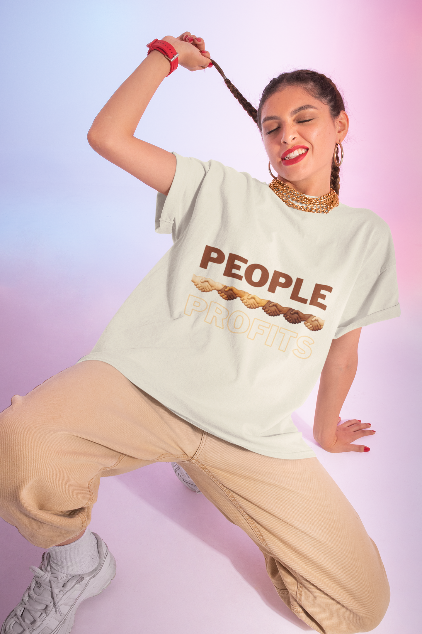 People Over Profits - Oversized Tee